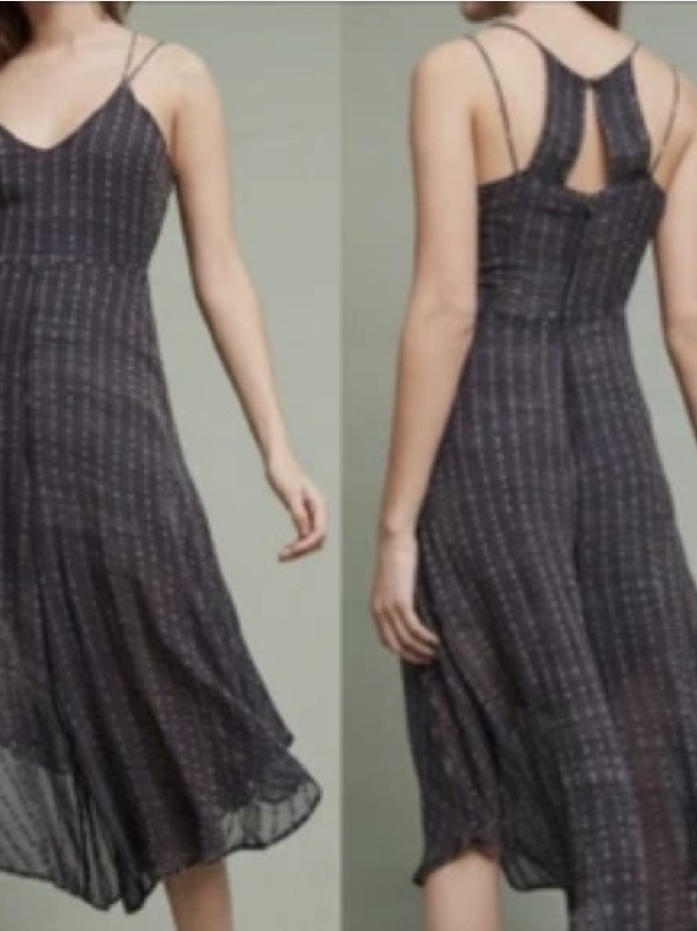HD in Paris Navy Striped Romper. Sz 6  Lightweight Arie
